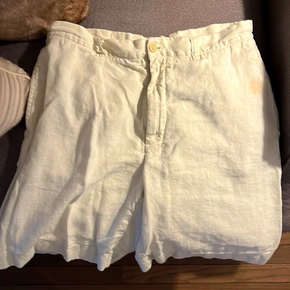 J Crew linen shorts 32w